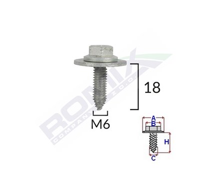 Surub Fixare Elemente Motor Pentru Toyota, Lexus 6X18Mm Set 5 Buc