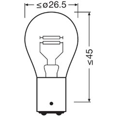 Set 2 Becuri 12V P21/4W Original Blister Osram