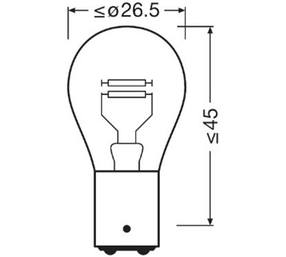 Set 2 Becuri 12V P21/4W Original Blister Osram