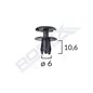 Clips Fixare Pentru Opel 6X10.6Mm - Negru Set 10 Buc