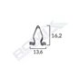 Clips Metalic Interior Grupul Vag 16.2X13.6Mm Set 10 Buc