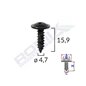 Surub Fixare Alfa Romeo. Fiat. Bmw 4.7X15.9Mm - Negru Set 10Buc