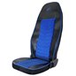 Set Huse Scaun Truck Umbrella Pentru Volvo Euro 5 Piele Ecologica Neagra + Velvet Albastru