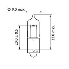 Bec Semnalizare Hy21W 12V Set 10 Buc Philips