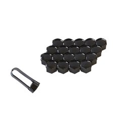 Capac Prezoane 19 Mm Negru Set 20 Buc+Cleste