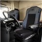 Set Huse Scaun Truck Umbrella Pentru Mercedes Actros 18-42 Euro 6Piele Ecologica Neagra + Velvet Negru (2016-)