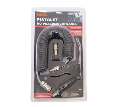 Pistol Aer Pentru Curatarea Cabinei Negru Diametru 8Mm Hico