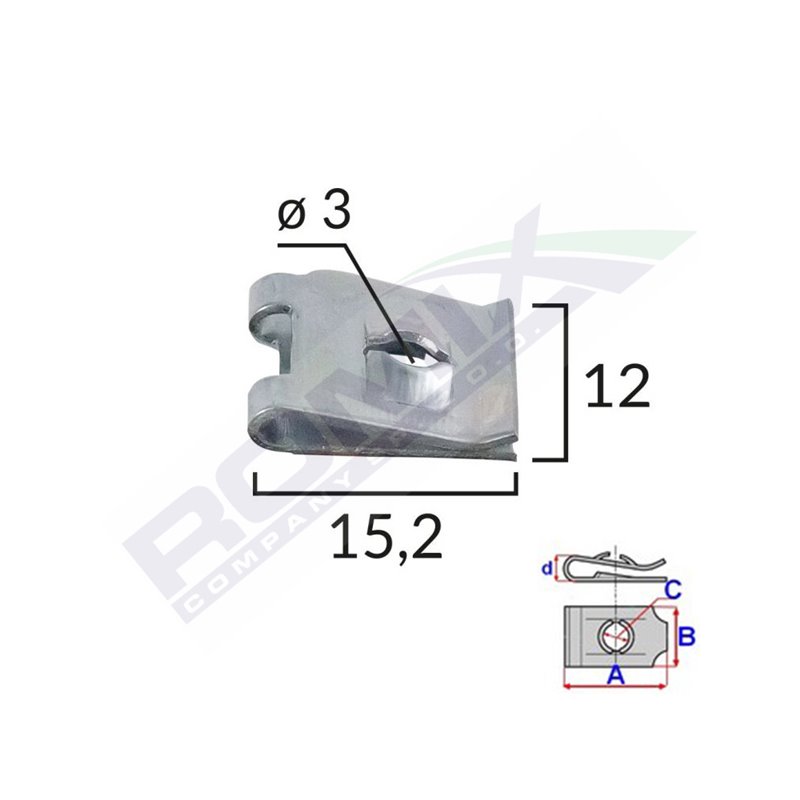 Clips Metalic Fixare Universal Set 25 Buc