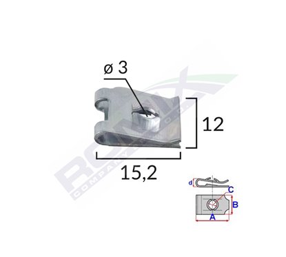 Clips Metalic Fixare Universal Set 25 Buc