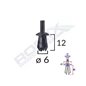 Clips Fixare Elemente Exterioare Pentru Opel 8X12Mm - Negru Set 10 Buc