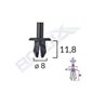 Clips Fixare Elemente Exterioare Pentru Opel/Volvo/Vw 8X11.8Mm - Negru Set 25 Buc