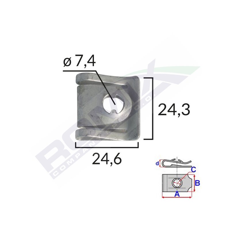 Clips Capac Motor Pentru Audi/Vw/Skoda - Metalic Set 5 Buc