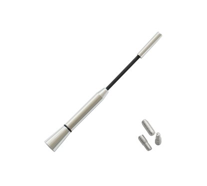 Antena Auto Exterior Cromata 15.8 Cm Cu 3 Adaptoare (4-5-6Mm)