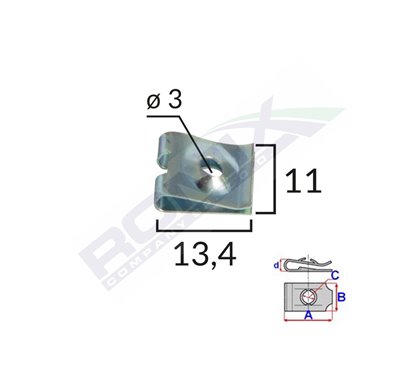 Clips Metalic Tapiterie Universal Set 25 Buc