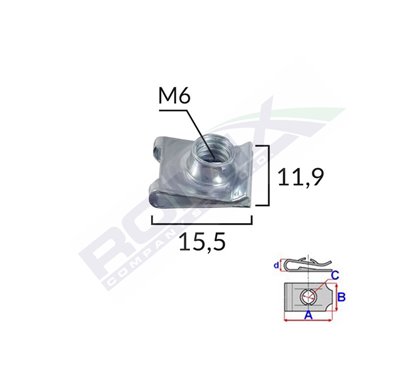 Clips Metalic Fixare Universal Set 10 Buc