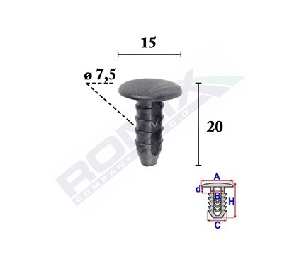 Clips Tapiterie Pentru Pentru Fiat/Lancia/Alfa Romeo Set 25 Buc