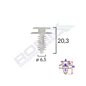 Clips Tapiterie Pentru Fiat/Lancia/Alfa Romeo - Alb Set 10 Buc