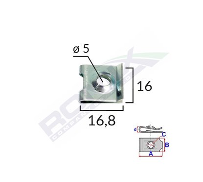 Clips Metalic Fixare Universal Set 10 Buc