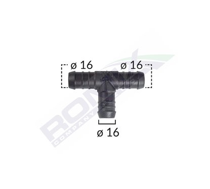 Conector Teu Furtun Conducte Diametru 16 Mm Set 5 Buc