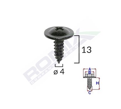 Surub Cu Cap Incrucisat Diametru 4Mm Set 10 Buc