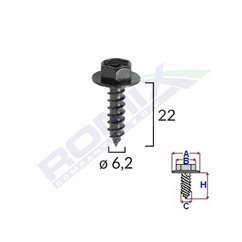 Surub Fixare Elemente Motor Pentru Toyota 6.2X22Mm Set 10 Buc