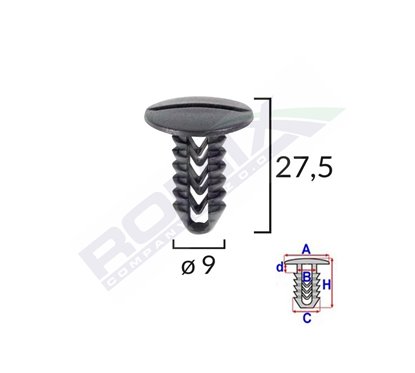 Clips Tapiterie Pentru Fiat Set 25 Buc