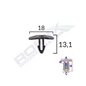 Clips Garnitura Pentru Citroen Fiat Peugeot 18X13.1Mm - Negru Set 10 Buc