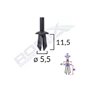 Clips Fixare Pentru Renault/Vw Audi Fiat Seat - Negru Set 25 Buc