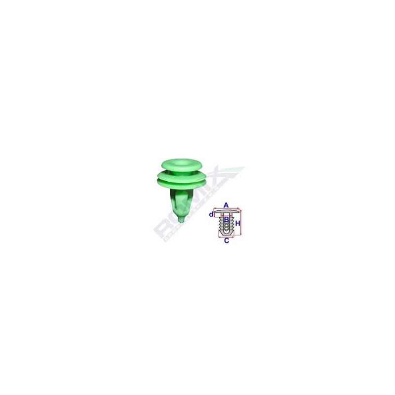 Clips Tapiterie Pentru Chrysler - Verde Set 10 Buc