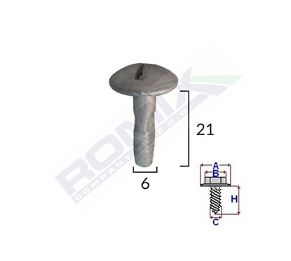 Surub Capac Motor Pentru Citroen/Peugeot 6X21Mm - Metalic Set 5 Buc