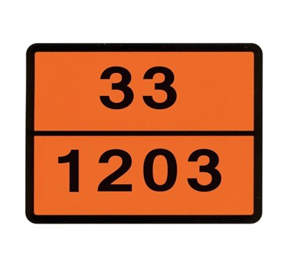 Placa Adr 33-1203 30X40 Cm Petrol Hico