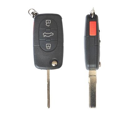 Carcasa Cheie Contact Pentru Skoda Fabia / Octavia, 3+1 Butoane, Cu Cheie