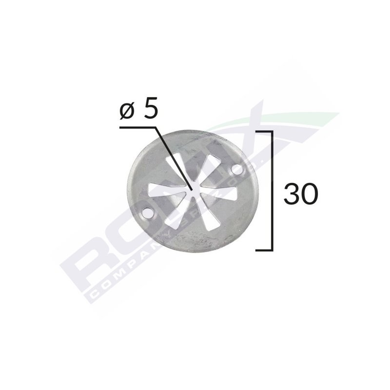 Saiba De Fixare Capac Pentru Audi/Seat/Vw 5X30Mm - Alb Set 10 Buc