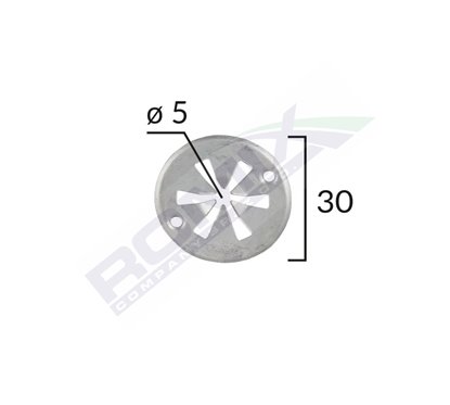 Saiba De Fixare Capac Pentru Audi/Seat/Vw 5X30Mm - Alb Set 10 Buc