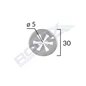 Saiba De Fixare Capac Pentru Audi/Seat/Vw 5X30Mm - Alb Set 10 Buc