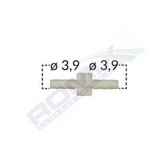 Conector Liniar Furtun Conducte Universal 3.9Mm - Gri Set 5 Buc