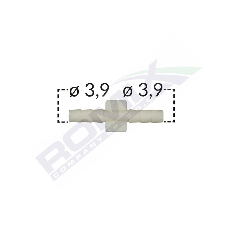 Conector Liniar Furtun Conducte Universal 3.9Mm - Gri Set 5 Buc