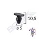 Clips Pentru Garnituri Peugeot, Citroen 5X10.5Mm Negru Set 10 Buc