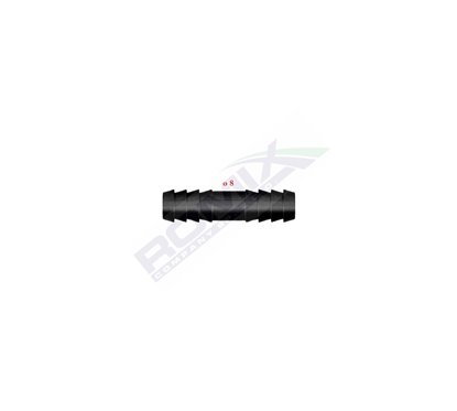 Conector Liniar Furtun Conducte Universal 8Mm - Negru Set 5 Buc