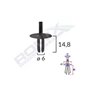 Clips Fixare Pentru Bmw 6X14.8Mm - Negru Set 10 Buc