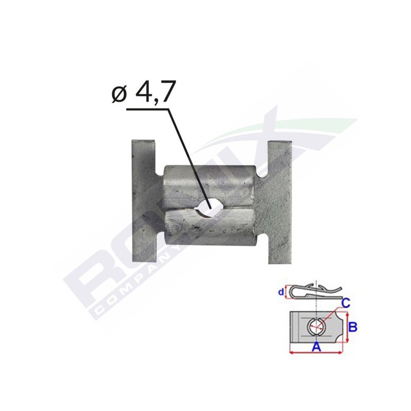 Priza Montare 12 X 14 Pentru Surub 4.7 Set 10 Buc