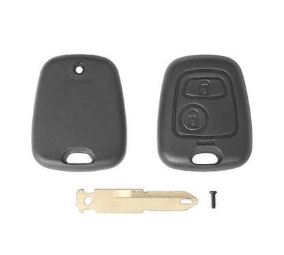 Carcasa Cheie Contact Pentru Citroen Berlingo / Saxo / Xsara Picasso 2 Butoane, Cu Cheie