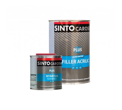 Filler Acrilic 'Plus' 5:1 Cu Intaritor, Alb (0.75L + 0.15L) Sinto