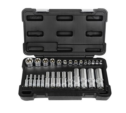 Set 28 Tubulare Torx Scurte Si Lungi Jbm