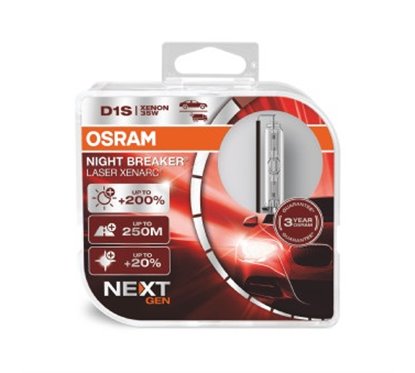 Set 2 Becuri Xenon 85V D1S Xenarc Night Breaker Laser Nextgen Osram