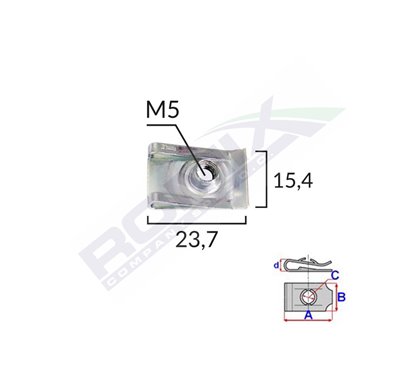 Clips Metalic Fixare Universal Set 10 Buc