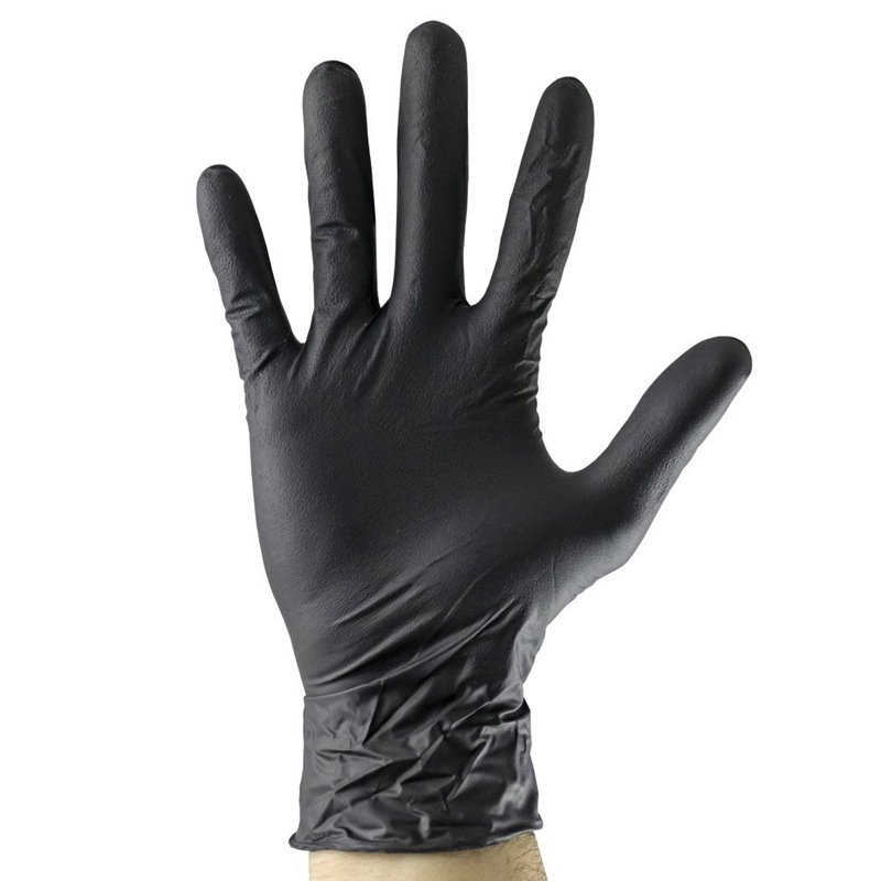 Manusi Negre De Unica Folosinta De Nitril 5Mil Marime Xl - Set 100Buc Jbm