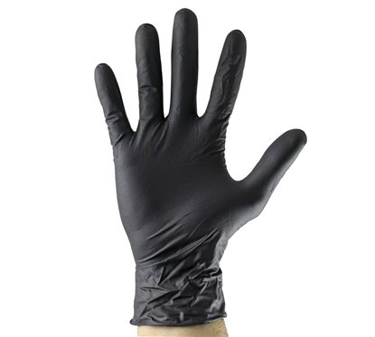 Manusi Negre De Unica Folosinta De Nitril 5Mil Marime Xl - Set 100Buc Jbm