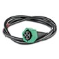 Mufa conector lampa fisa baioneta 5 pini verde, cu cablu 1m, WTY Bayonet PM10