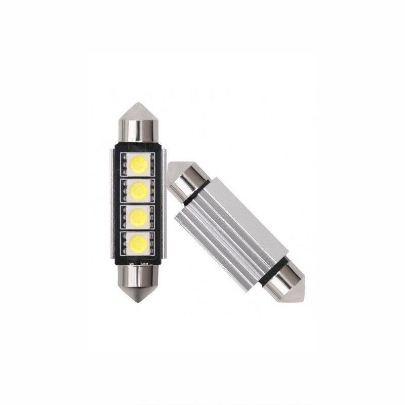 Set 2 becuri sofite, 12V, C5W, 41mm, 4 LED-uri, SMD 5050, CANBUS, H.Lucas 70232-12v Set 2 becuri sofite, 12V, C5W, 41mm, 4 LED-uri, SMD 5050, CANBUS, H.Lucas 70232-12v